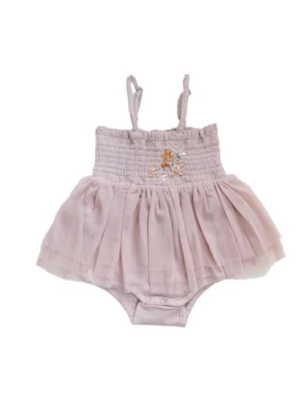 Le Petit Lapin Valentina Organic Muslin Petit Etoile Tutu Romper